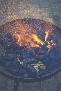 Funken beim Grill sind gefährlich