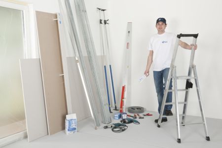 Trennwand bauen Material