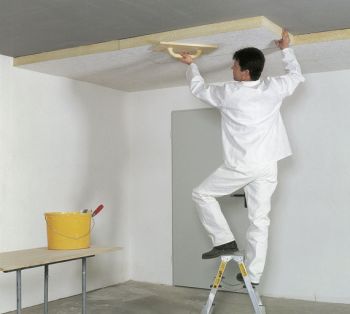 Kellerdecke dämmen Dämmplatten ankleben