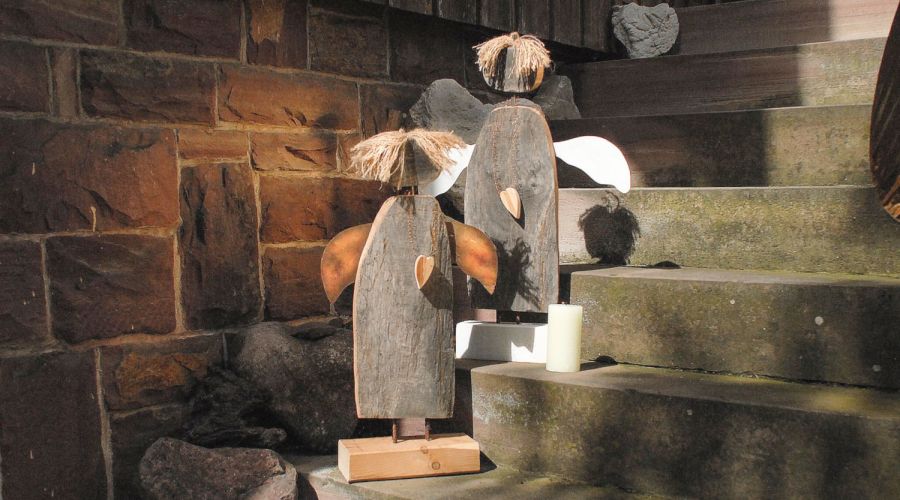 Bauanleitung Engel aus Holz basteln selber machen PDF download