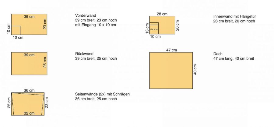 Igelhaus mit Rattenklappe