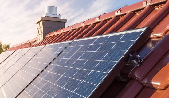 Solaranlage auf dem Dach