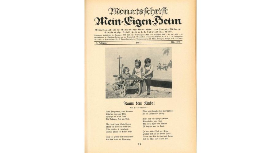 Mein EigenHeim Ausgabe 1932 Kinder