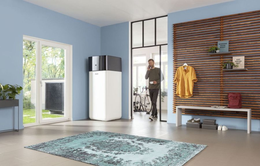Hocheffizienz-Wärmepumpe in modernisiertem Altbau