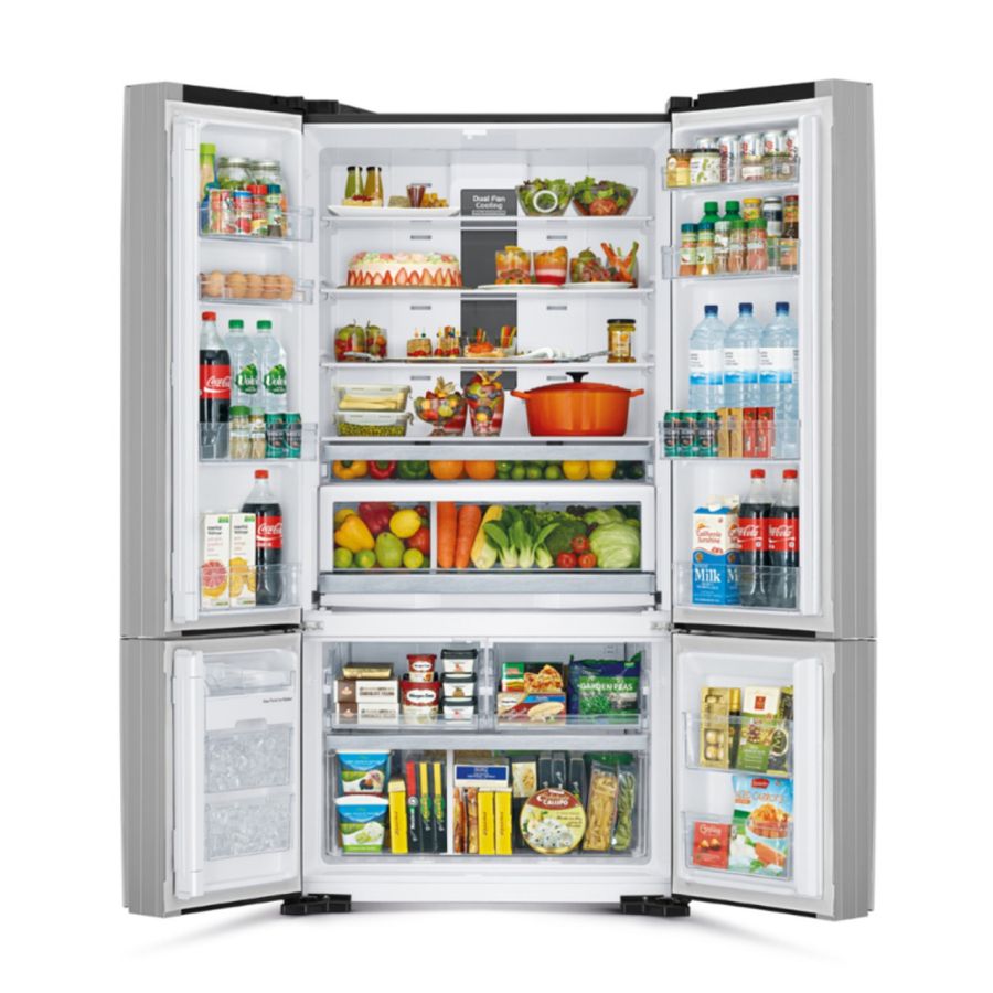Kühlschrank richtig einräumen Grafik