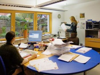 Büro im Keller
