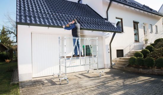 gerüst regenrinne säubern