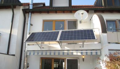 kleine solaranlage für die steckdose balkon