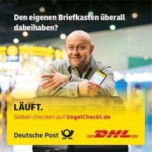 Anzeige der Firma Deutschen Post