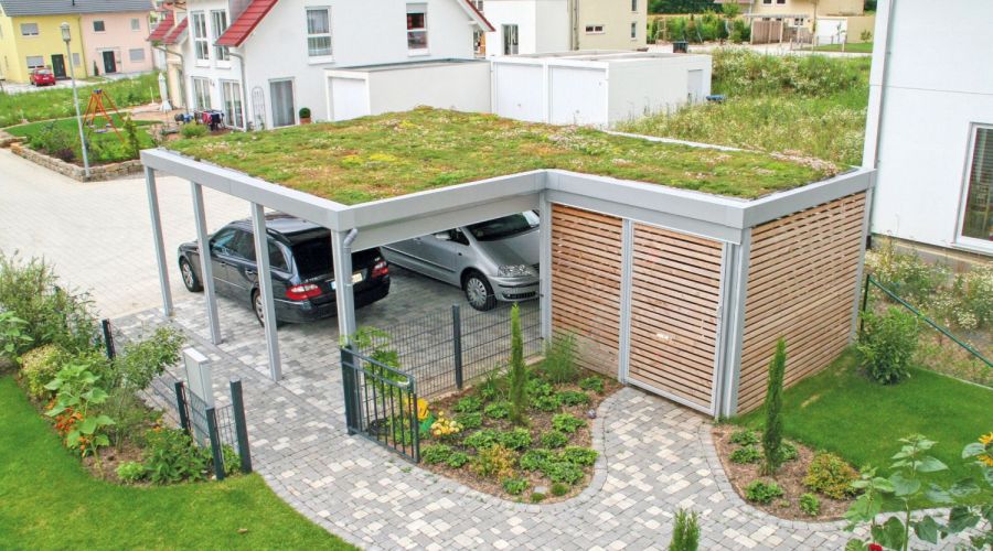 Carport als modulares Raumsystem