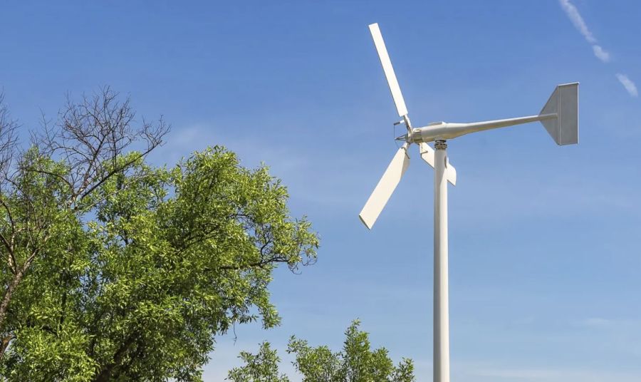 Windkraftanlagen fürs Eigenheim horizontale Turbine