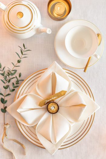 servietten falten stern blume