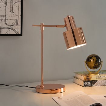 schreibtischlampe kupfer glanze modern