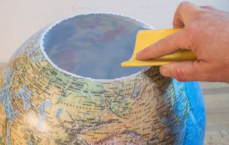Globusleuchte schleifen lampenöffnung