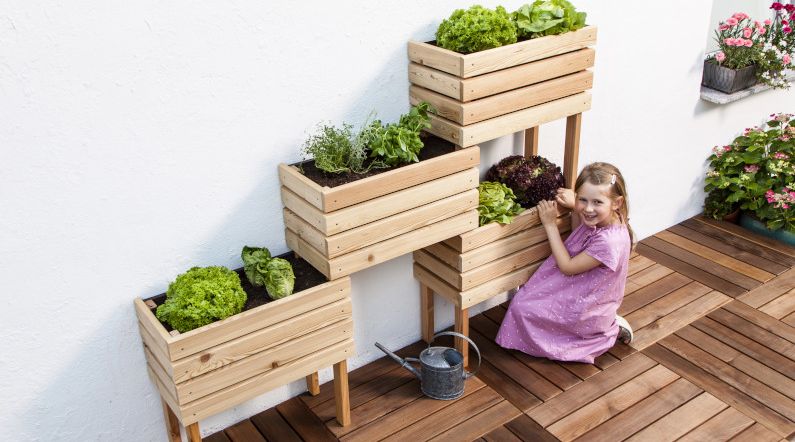 Hochbeet Balkon selber bauen
