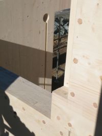 Holzwand Querschnitt