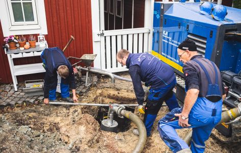 Bohrungen für eine Erdwärmepumpe
