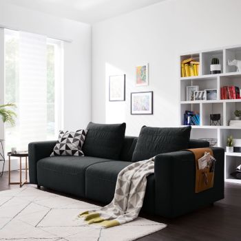 Schwarze Couch