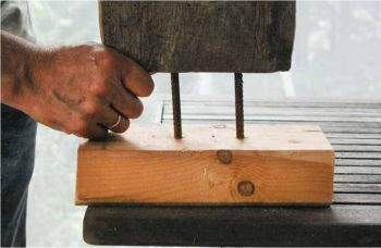 Sockel für Engel aus Holz