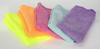 bunte Mikrofasertücher