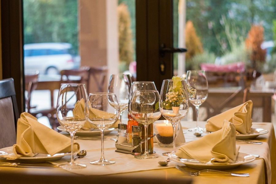 Gedeck im Restaurant