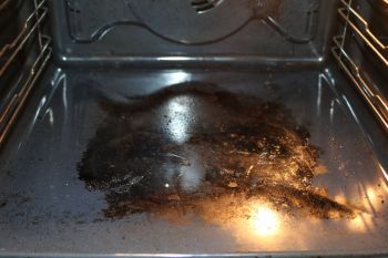 Backofen stark eingebrannt