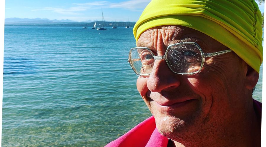 Wigald Boning beim Baden