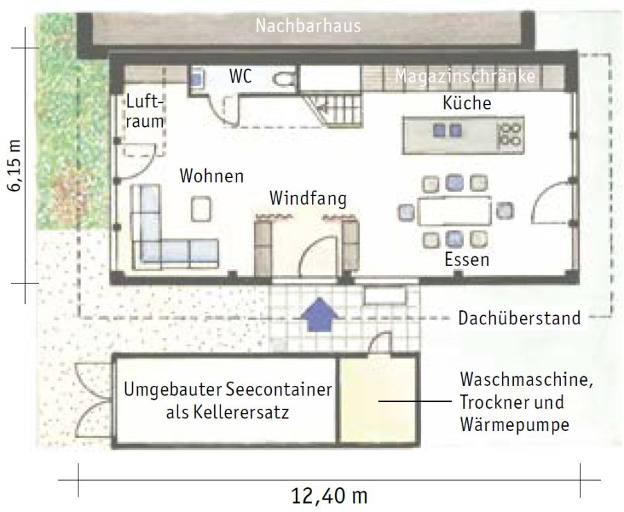 Grundriss Haus Erdgeschoss