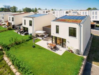 Geschlossene Bebauung Siedlung