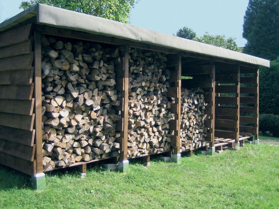 holzlager selber bauen anleitung brennholzlager kaminholz unterstand holz
