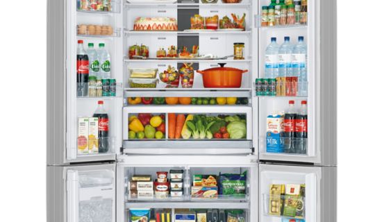 Kühlschrank richtig einräumen Grafik