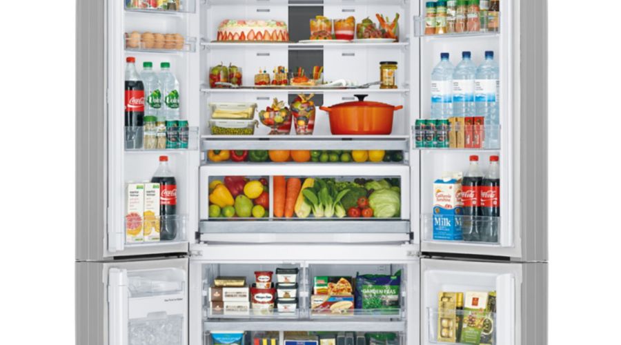 Kühlschrank richtig einräumen Grafik