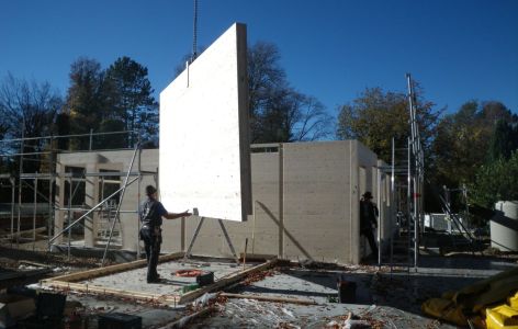 Fertighaus Aussenwand Heizraum