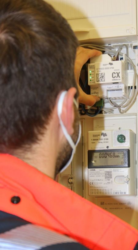 Einbau eines digitalen Stromzählers