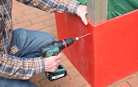 pflanzregal bauen bohren