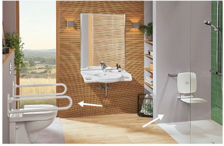Behindertengerecht gestaltetes Badezimmer