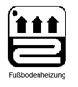 Beanspruchungsklasse Fußbodenheizung symbol