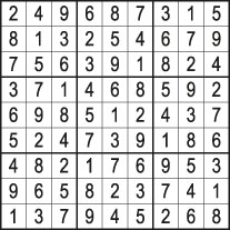Lösung zum Sudoku in Mein EigenHeim Ausgabe 2/2025